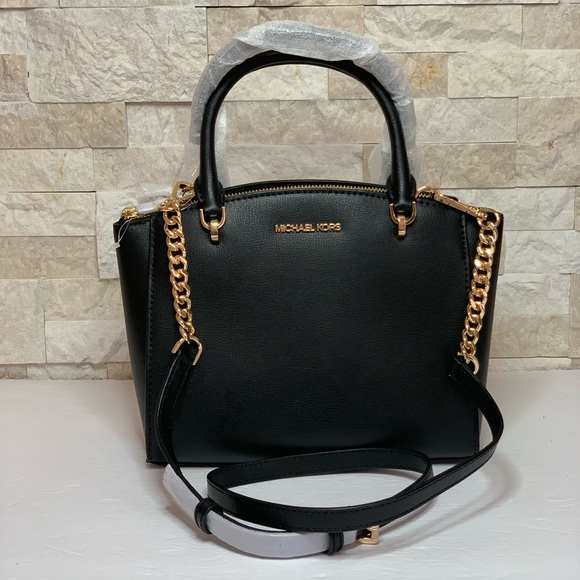 Michael Kors Handbags - Michael Kors Small Conv Satchel Ellis Black